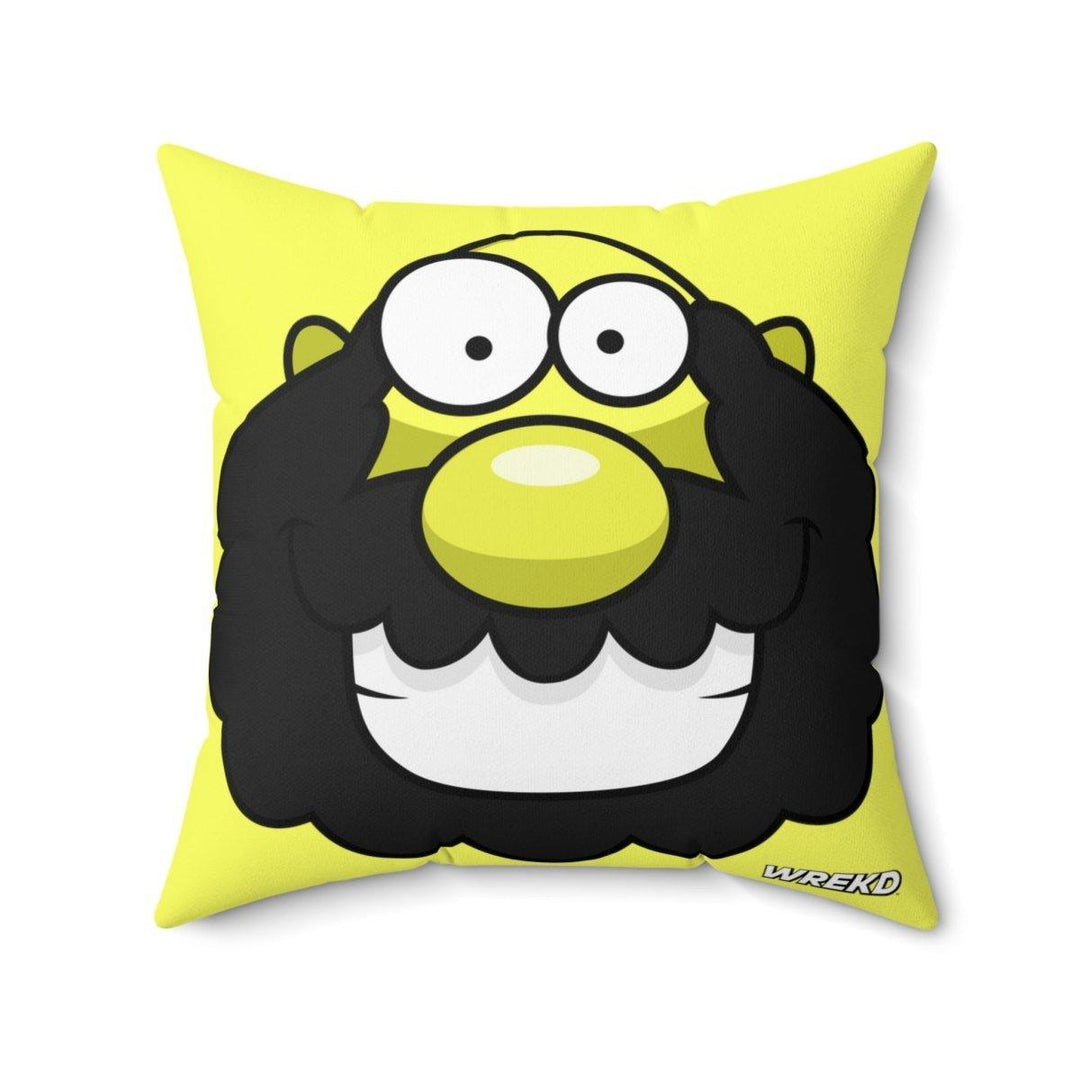 FPV Kaveman Square Pillow by WREKD Co. - Choose Size at WREKD Co.