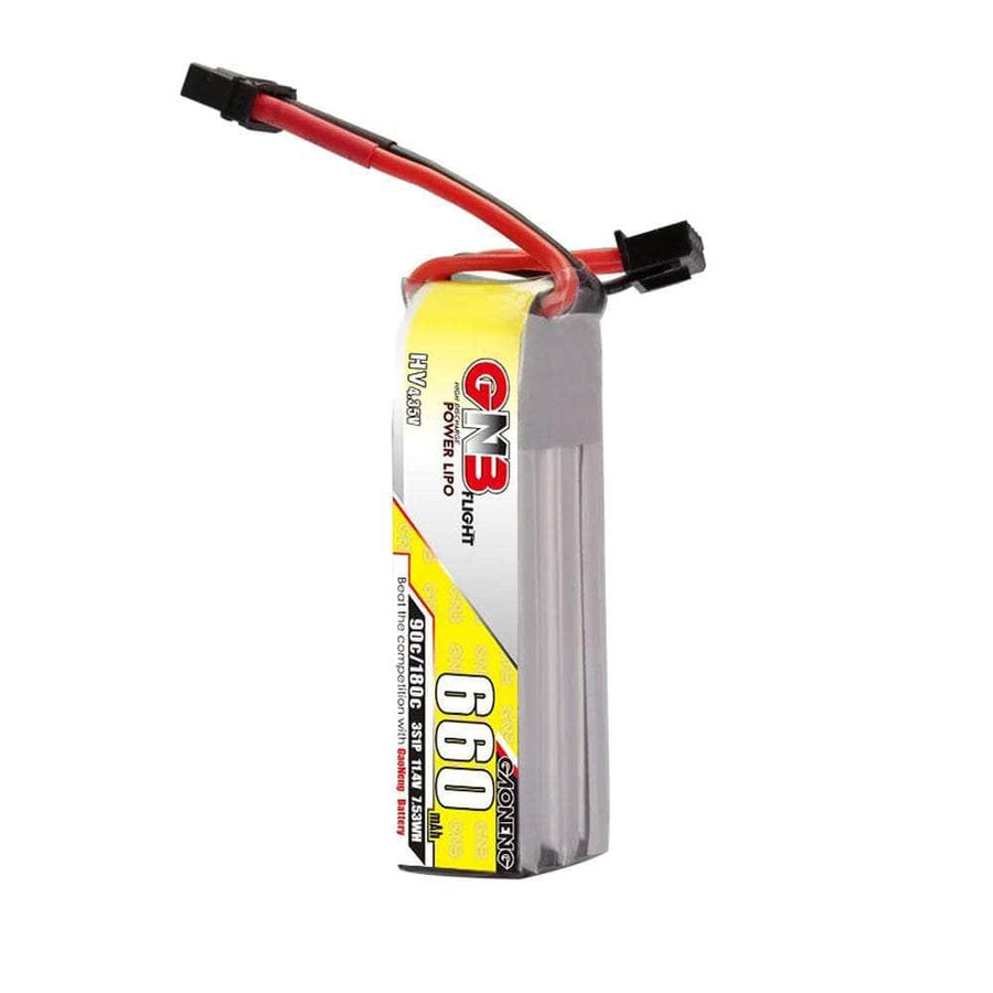 Gaoneng GNB 11.4V 3S 660mAh 100C LiHV Micro Battery (Long Type) - XT30 at WREKD Co.