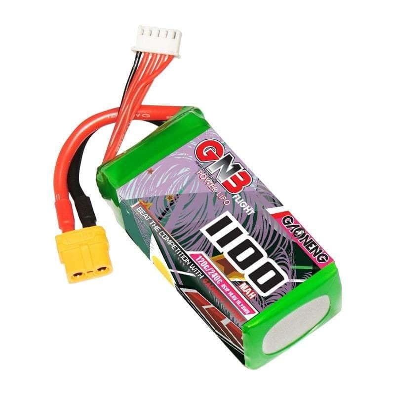 Gaoneng GNB 14.8V 4S 1100mAh 120C LiPo Battery - XT60 at WREKD Co.