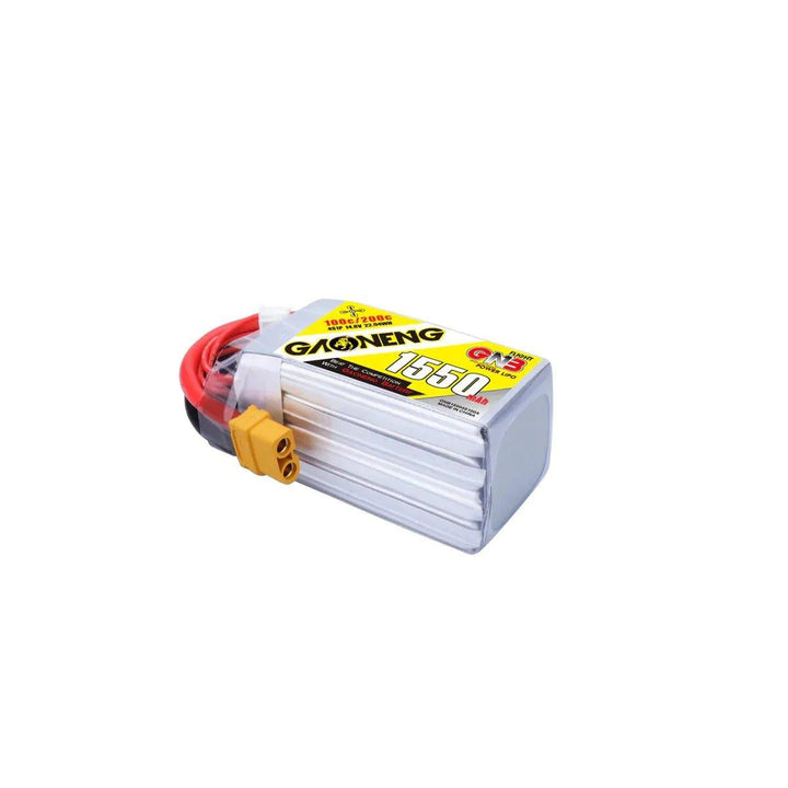 Gaoneng GNB 14.8V 4S 1550mAh 100C LiPo Battery - XT60 at WREKD Co.