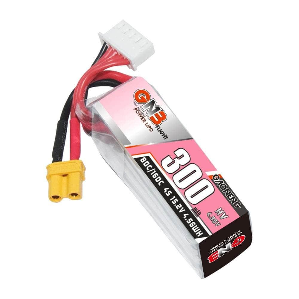 Gaoneng GNB 15.2V 4S 300mAh 80C LiHV Micro Battery - XT30 at WREKD Co.