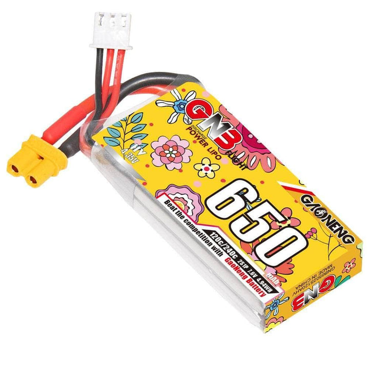 Gaoneng GNB 15.2V 4S 650mAh 120C LiHV Micro Battery - XT30 at WREKD Co.