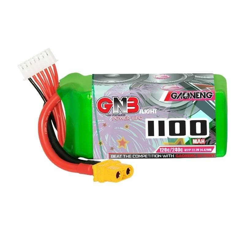 Gaoneng GNB 22.2V 6S 1100mAh 120C LiPo Battery - XT60 at WREKD Co.