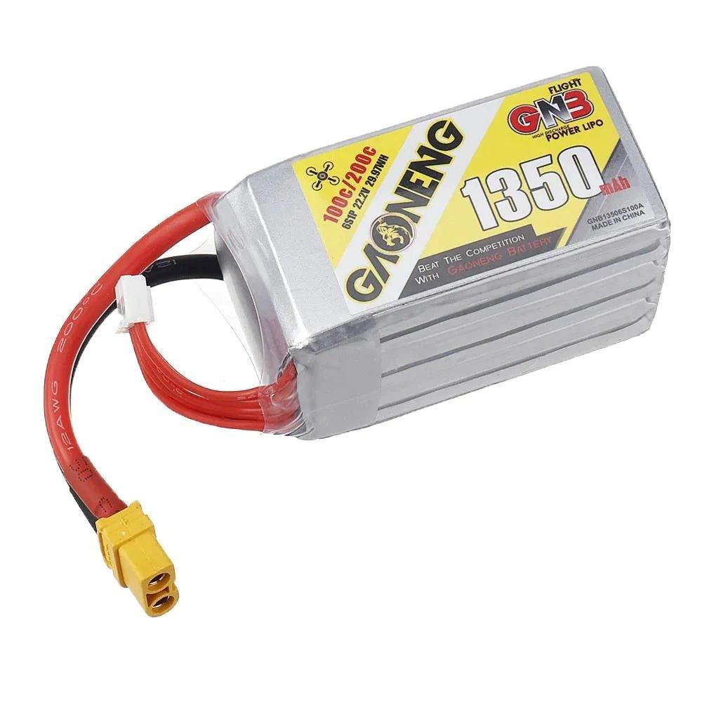 Gaoneng GNB 22.2V 6S 1350mAh 100C LiPo Battery - XT60 at WREKD Co.