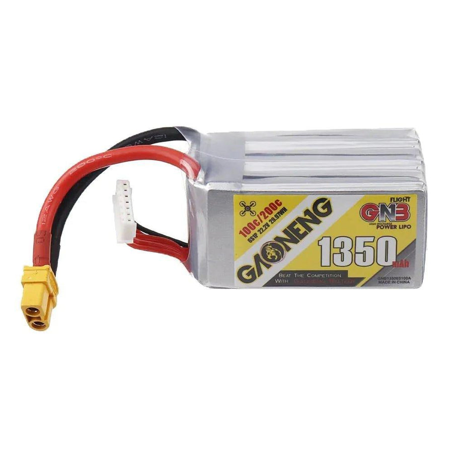 Gaoneng GNB 22.2V 6S 1350mAh 100C LiPo Battery - XT60 at WREKD Co.