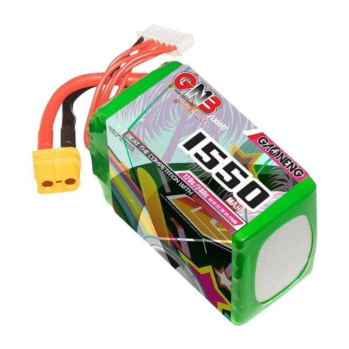 Gaoneng GNB 22.2V 6S 1550mAh 120C LiPo Battery - XT60 at WREKD Co.