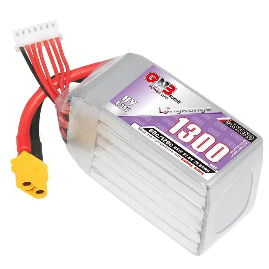 Gaoneng GNB 22.8V 6S 1300mAh 60C LiHV Battery - XT60 at WREKD Co.