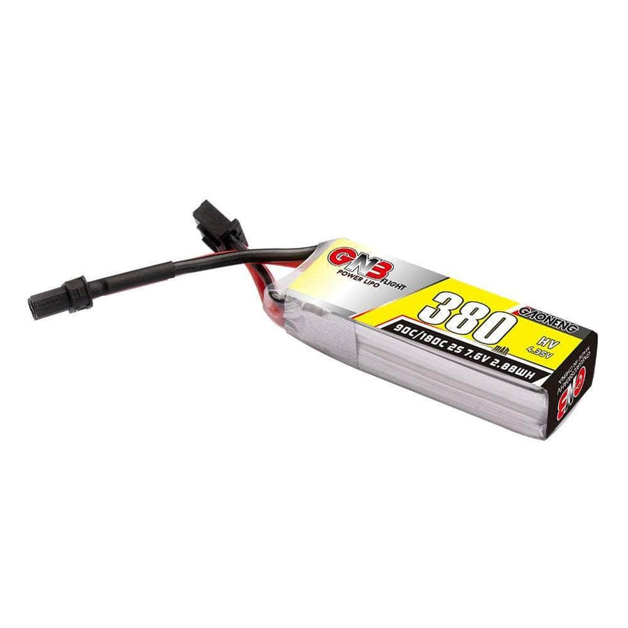 Gaoneng GNB 7.6V 2S 380mAh 90C LiHV Micro Battery - XT30 at WREKD Co.