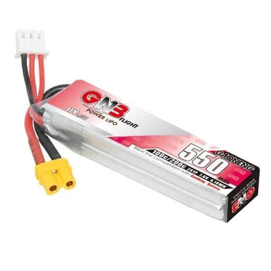 Gaoneng GNB 7.6V 2S 550mAh 100C LiHV Micro Battery w/ XT30 at WREKD Co.