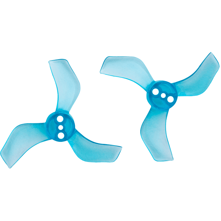Gemfan 1635-3 40mm Tri-Blade Micro/Whoop Propellers w/ 1mm Shaft T-Mount (4CW+4CCW) - Choose Color at WREKD Co.