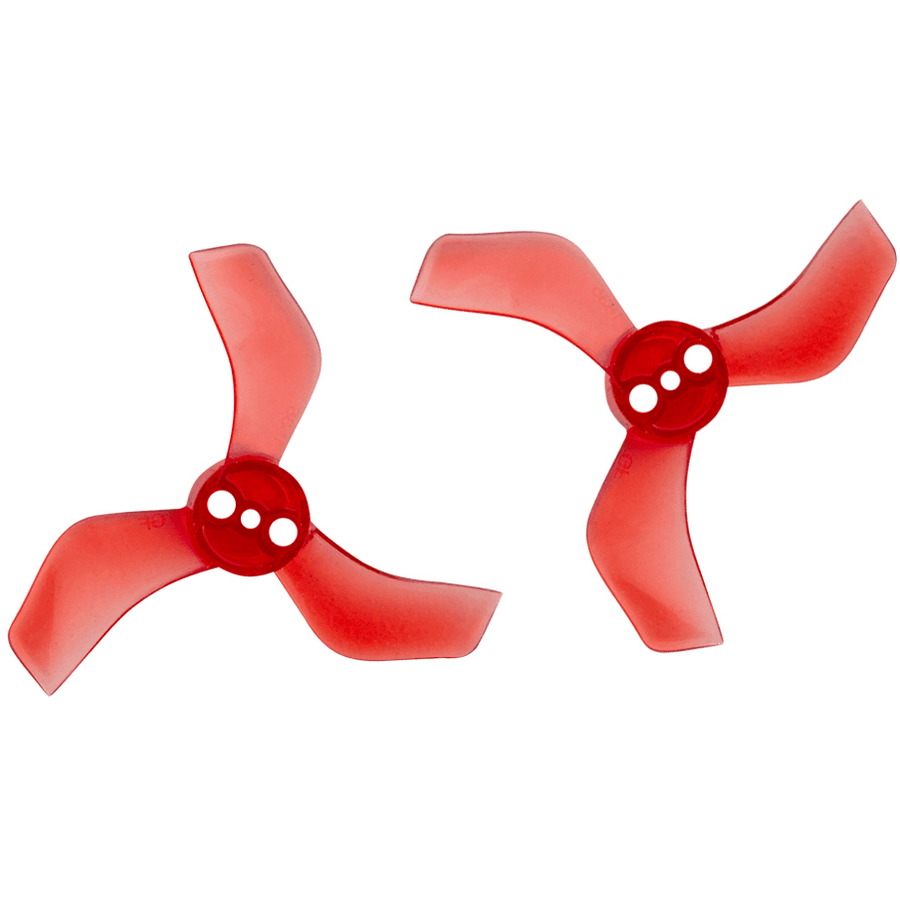 Gemfan 1635-3 40mm Tri-Blade Micro/Whoop Propellers w/ 1mm Shaft T-Mount (4CW+4CCW) - Choose Color at WREKD Co.