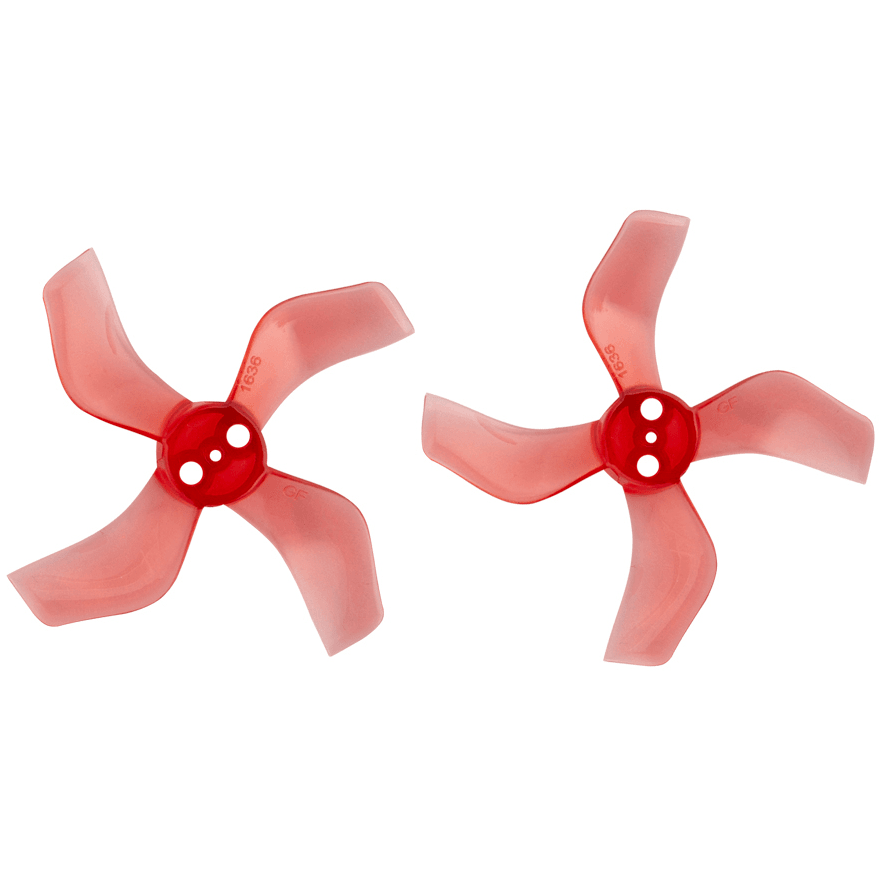 Gemfan 1636 Durable Quad-Blade 40mm Micro/Whoop Prop 8 Pack (1.5mm Shaft) - Choose Your Color at WREKD Co.