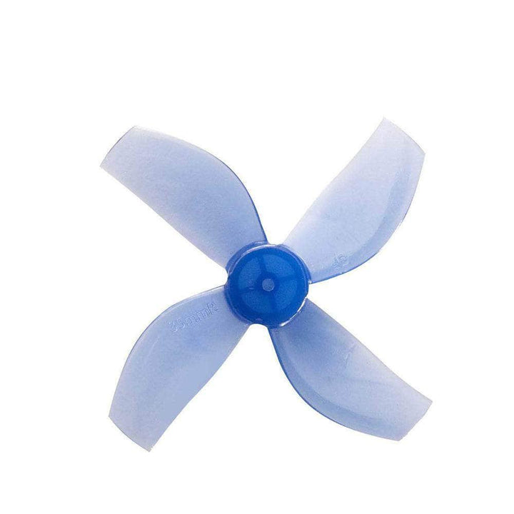 Gemfan 35mm Durable Quad-Blade Micro/Whoop Prop 8 Pack (1mm Shaft) - Choose Your Color at WREKD Co.