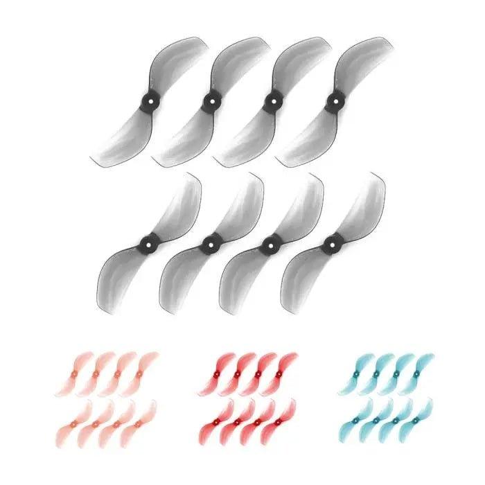 Gemfan 45mm-2 Bi-Blade 1.5mm Shaft Propellers (4CW+4CCW) - Choose Color at WREKD Co.