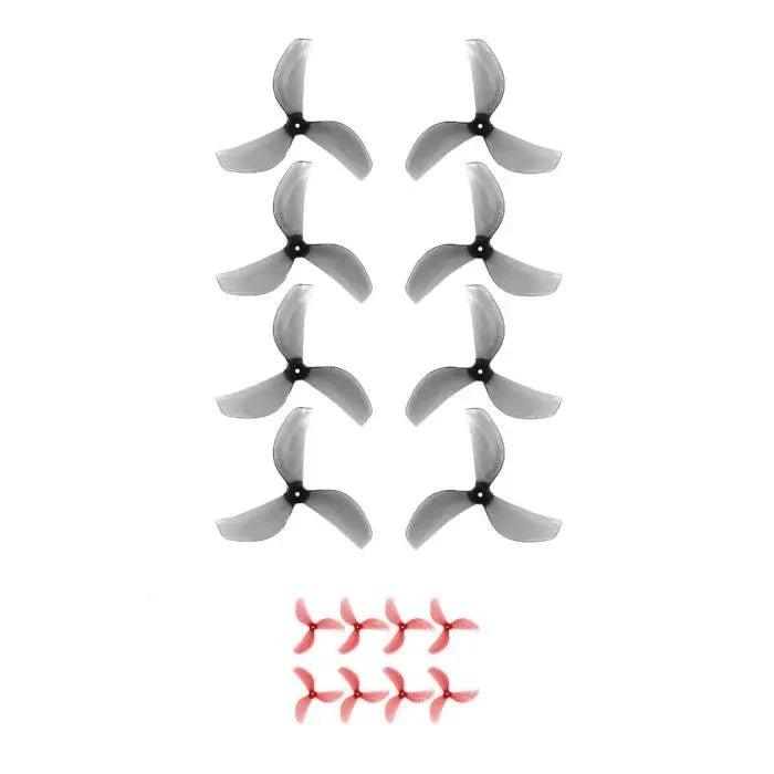 Gemfan 45mm-3 Tri-Blade 1mm Shaft Propellers (4CW+4CCW) - Choose Color at WREKD Co.