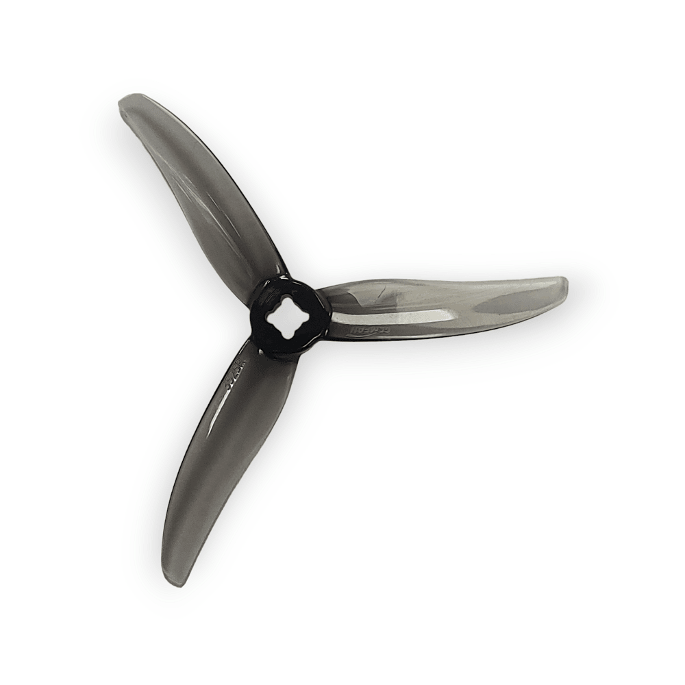 Gemfan Hurricane 3525-3 1.5mm & M5 Tri-Blade 3.5" Propeller w/ Adapter (2CW+2CCW) - Choose Color at WREKD Co.
