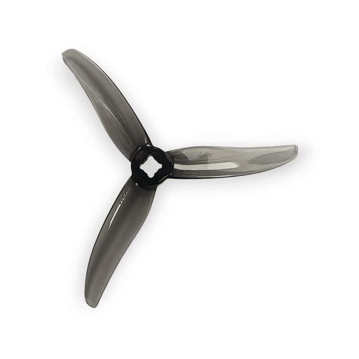 Gemfan Hurricane 3525-3 1.5mm & M5 Tri-Blade 3.5" Propeller w/ Adapter (2CW+2CCW) - Choose Color at WREKD Co.