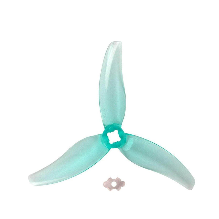 Gemfan Hurricane 3630-3 Durable Tri-Blade 3.5" Prop 4 Pack w/Adapter for 1.5mm T-Mount - Choose Your Color at WREKD Co.