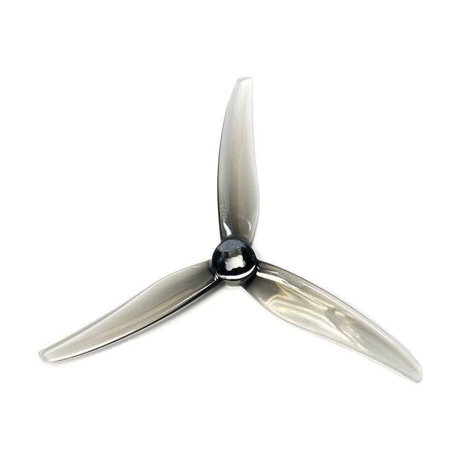 Gemfan Hurricane 4525 Tri-Blade 4.5" Prop 4 Pack - Clear Gray at WREKD Co.