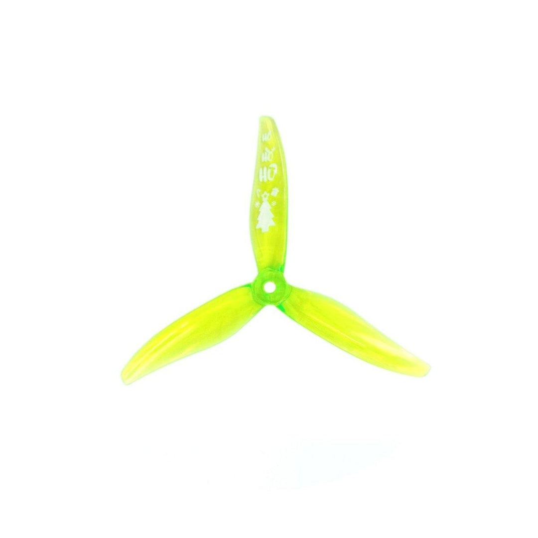 Gemfan Hurricane MCK ReV3 51366 5128-3 / 5.1" Christmas Holiday Edition Tri-Blade FPV Drone Props (4 Pairs) at WREKD Co.