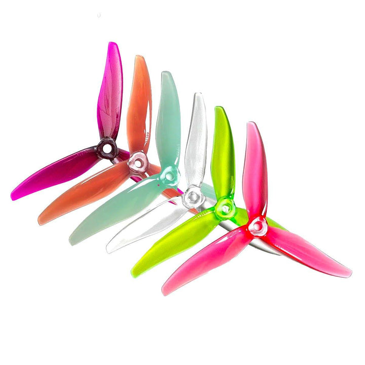 Gemfan Hurricane MCK ReV3 51366 5128-3 / 5.1" Tri-Blade FPV Drone Props (4 Pack) - Choose Color at WREKD Co.