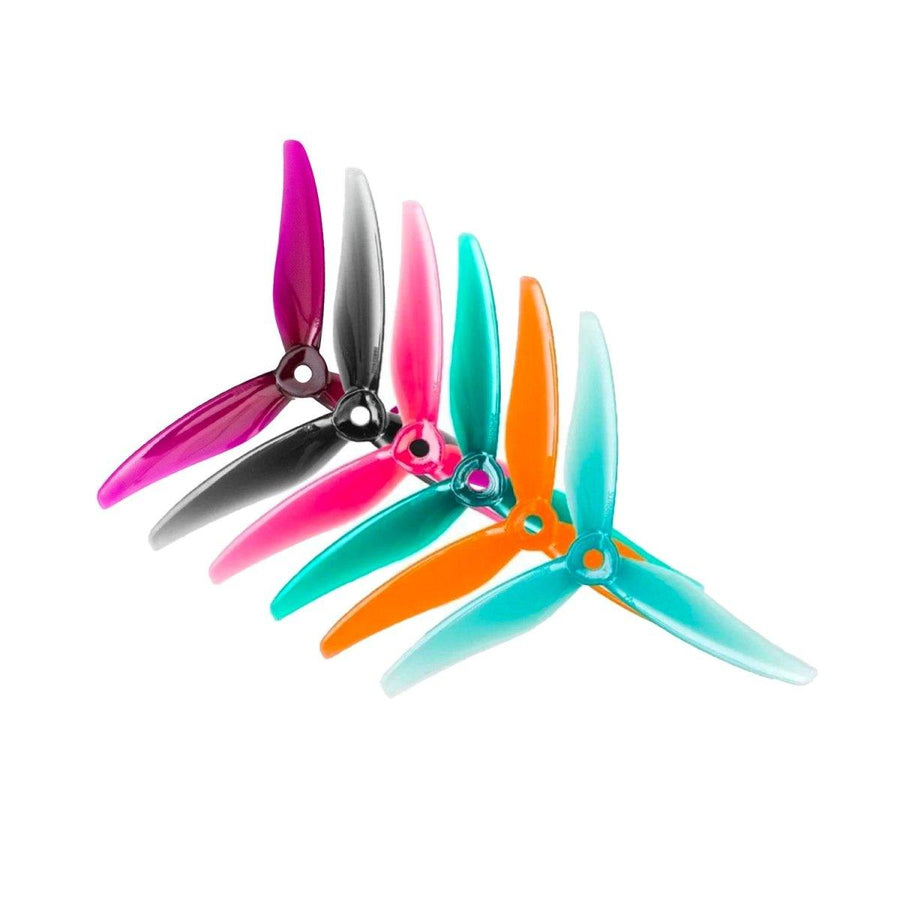 Gemfan Hurricane MCK V2 51466 5136-3 / 5.1" Tri-Blade FPV Drone Props (4 Pack) - Choose Color at WREKD Co.