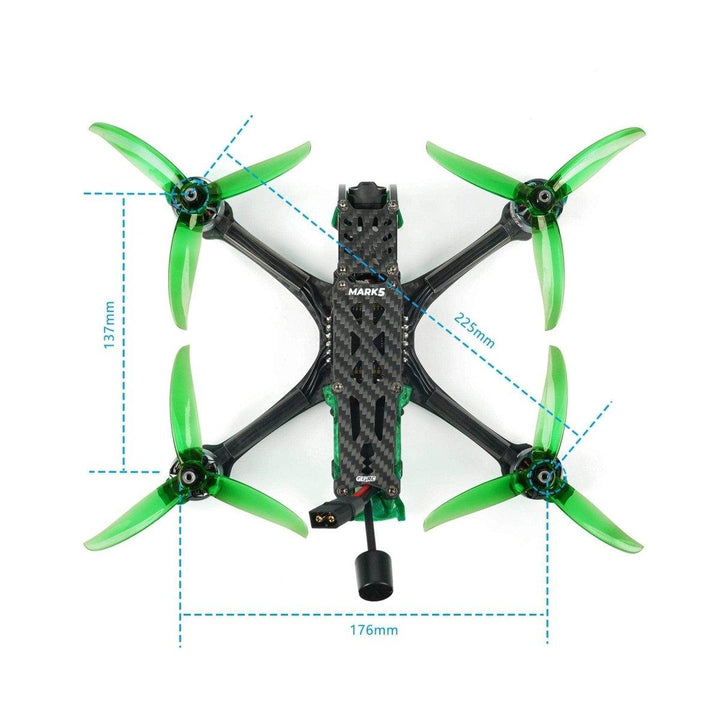 GEPRC BNF Mark5 HD 6S 5" Quad w/ DJI O3 Air Unit - ELRS 2.4GHz at WREKD Co.