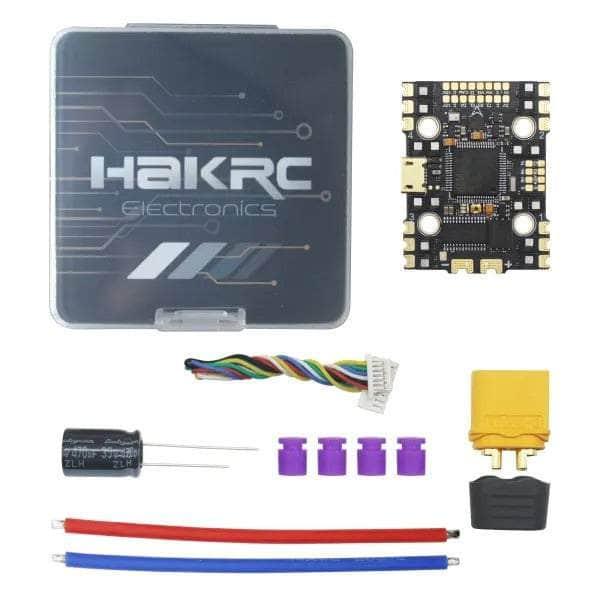 HAKRC F7220 2-6S AIO 20x20 Flight Controller w/ 32Bit 40A 4in1 ESC at WREKD Co.