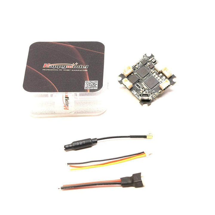 HappyModel 1S F4 AIO Toothpick/Whoop Flight Controller w/ 5A 8bit 4in1 ESC & 200mW VTX - ELRS 2.4GHz SPI at WREKD Co.