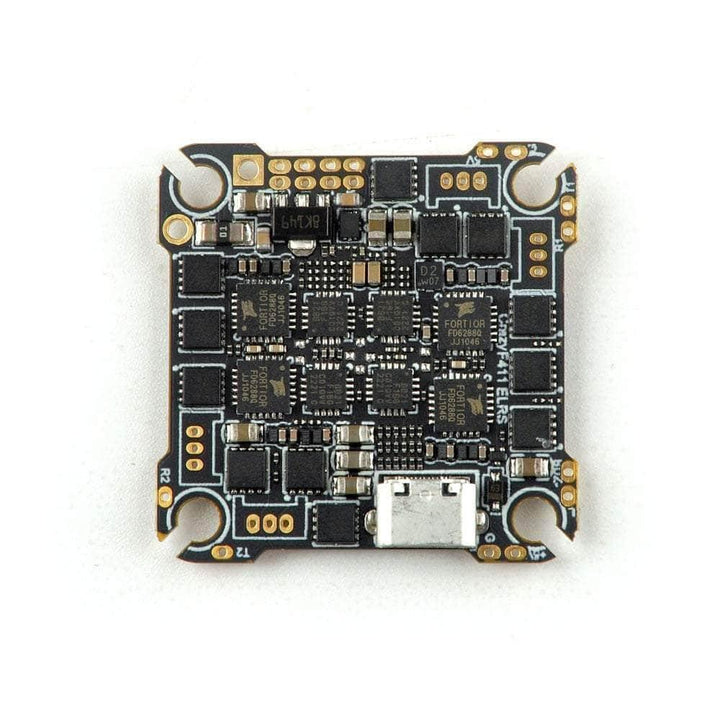 HappyModel CrazyF411 F4 2-4S Whoop/Toothpick AIO Flight Controller w/ 20A 8Bit 4in1 ESC - ELRS 2.4GHz (UART) at WREKD Co.