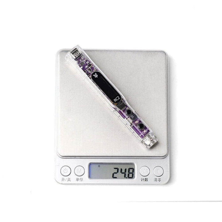 HGLRC RC2 Smart Soldering Iron - Transparent Case & Purple PCB at WREKD Co.