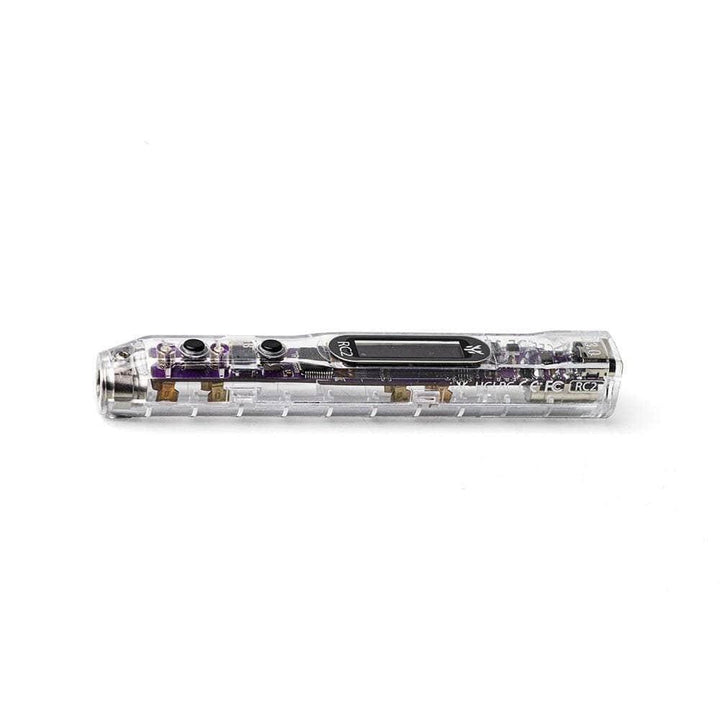 HGLRC RC2 Smart Soldering Iron - Transparent Case & Purple PCB at WREKD Co.