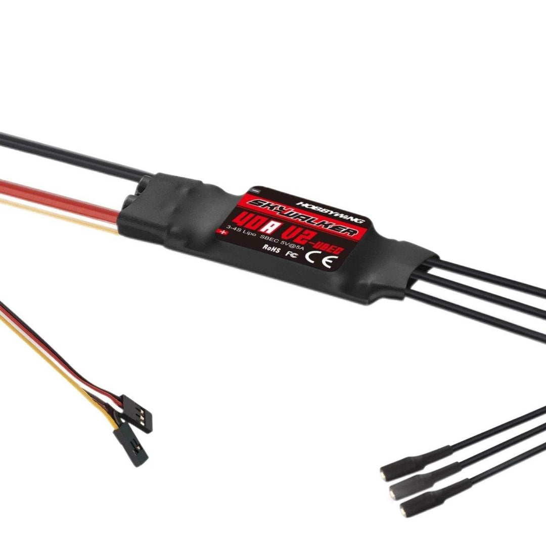 HobbyWing Skywalker 32Bit V2 3-4S Individual 40A ESC at WREKD Co.