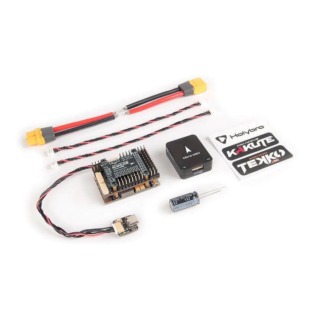 Holybro Kakute H743-WING 3-8S Fixed Wing Flight Controller & Micro M10 GPS Set at WREKD Co.