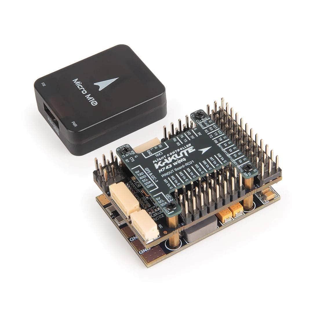 Holybro Kakute H743-WING 3-8S Fixed Wing Flight Controller & Micro M10 GPS Set at WREKD Co.