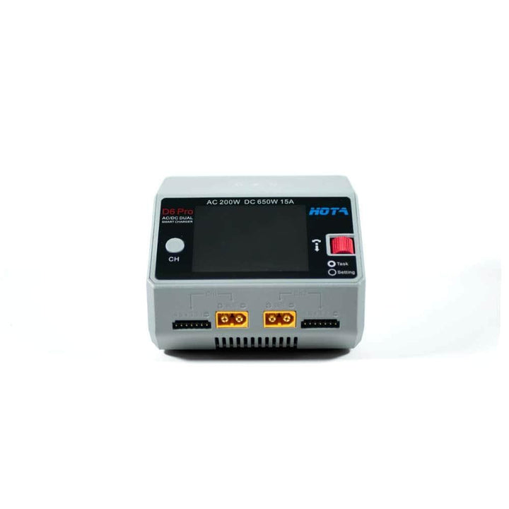 HOTA D6 Pro 325W 15A 1-6S Dual Channel AC/DC Smart Charger w/ Wireless Cellphone Charging - Choose Your Color at WREKD Co.