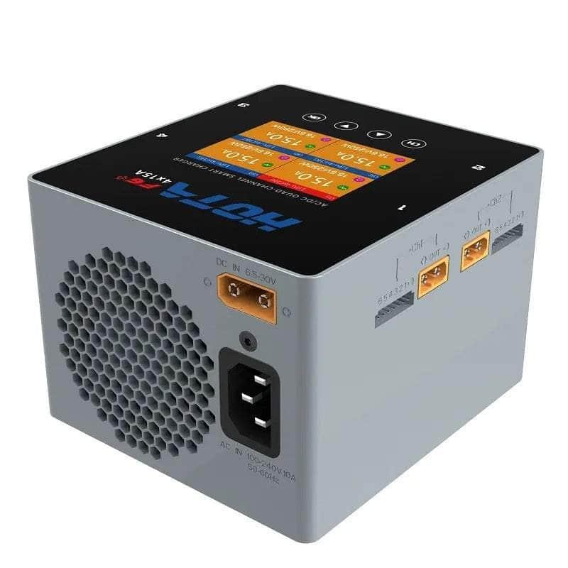 HOTA F6+ 1000W 60A 1-6S Quad Channel AC/DC Smart Charger - Grey at WREKD Co.