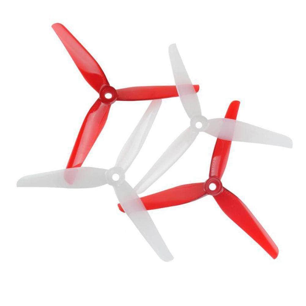 HQ Prop ETHIX P4 5.1x4x3 Tri-Blade 5" Prop 4 pack - Candy Cane at WREKD Co.