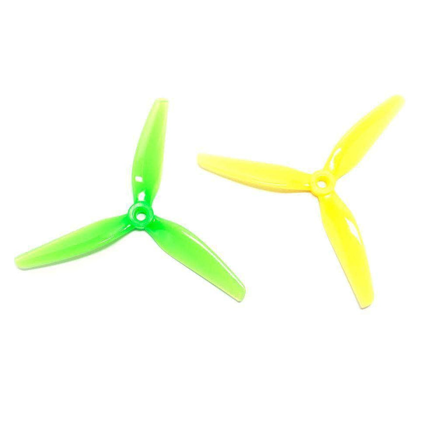 HQ Prop ETHIX S4 5x3.7x3 Tri-Blade 5" Prop 4 pack - Lemon Lime at WREKD Co.