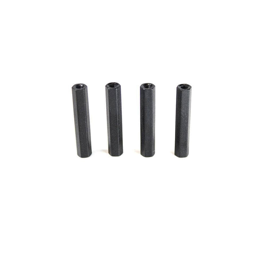 ImpulseRC Micro Apex Replacement Standoff M2.5 Aluminum Hex 4.5mm x 26mm (4pc) - Black at WREKD Co.