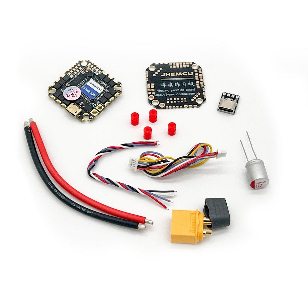 JHEMCU GHF722AIO-HD 40A AIO HD 25.5x25.5mm Flight Controller/ESC at WREKD Co.