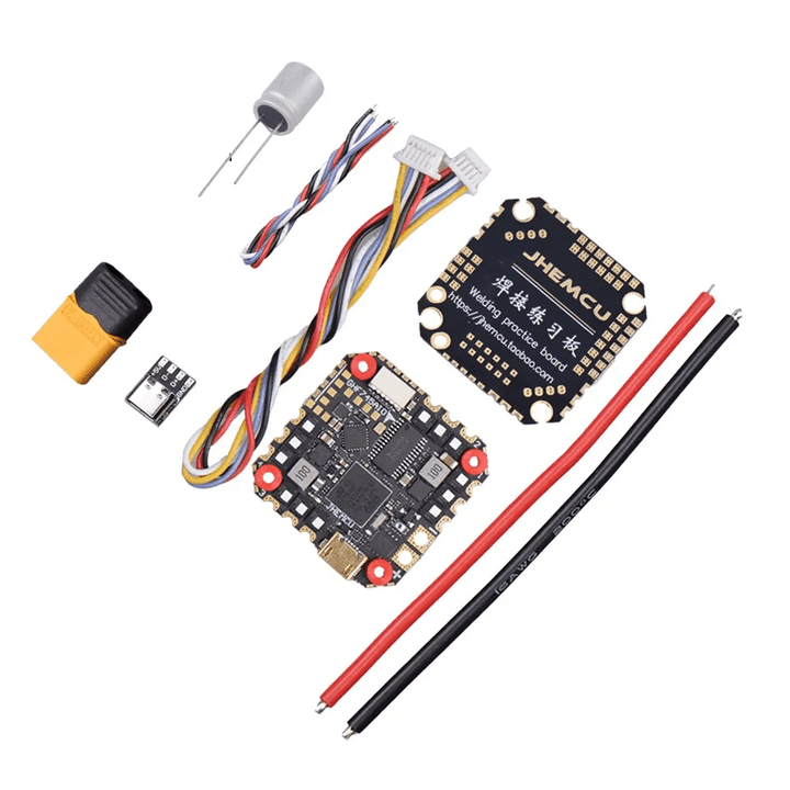 JHEMCU GHF745 F7 HD 3-6S AIO Whoop/Toothpick Flight Controller (w/ 50A 32Bit 4in1 ESC) at WREKD Co.