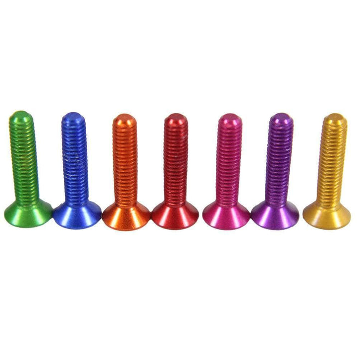 M3 7075 Aluminum Counter Sunk Hex Screw (1pc) - Choose Color & Size at WREKD Co.