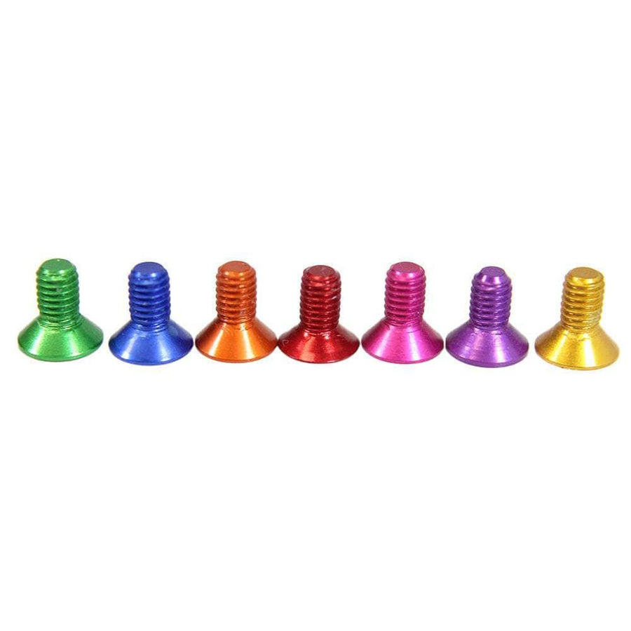 M3 7075 Aluminum Counter Sunk Hex Screw (1pc) - Choose Color & Size at WREKD Co.