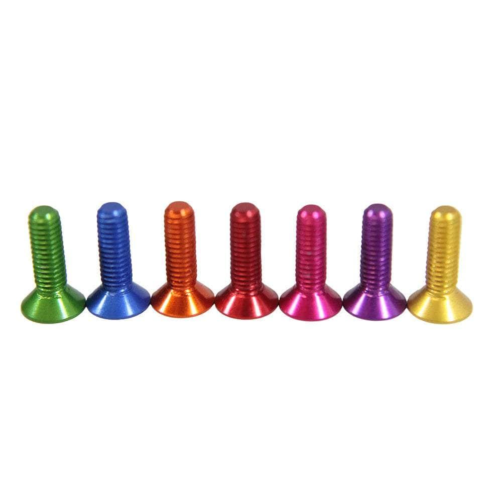 M3 7075 Aluminum Counter Sunk Hex Screw (1pc) - Choose Color & Size at WREKD Co.