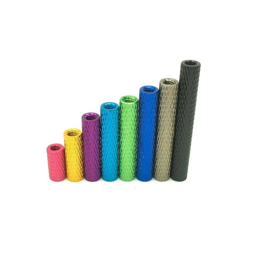 M3 Knurled Aluminum Standoff (5 Pack) - Choose Color at WREKD Co.