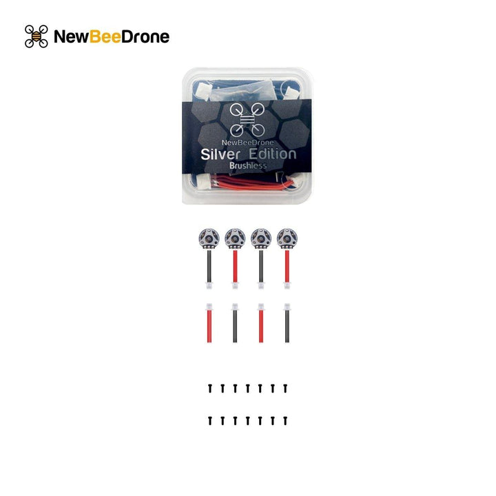 NewBeeDrone 0703 16420kv Brushless Motors - Silver Edition (Set of 4) at WREKD Co.