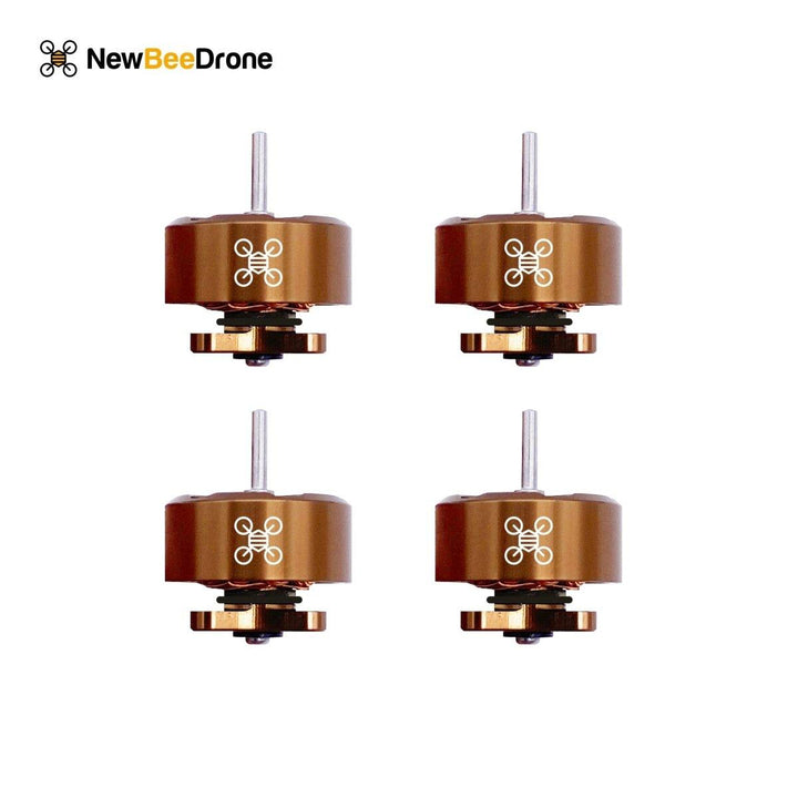 NewBeeDrone 0802 14000KV Brushless Motors - Unibell Espresso Edition (Set of 4) at WREKD Co.