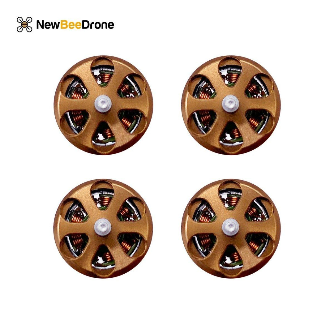 NewBeeDrone 0802 14000KV Brushless Motors - Unibell Espresso Edition (Set of 4) at WREKD Co.