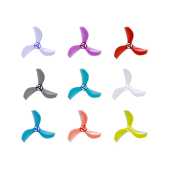 NewBeeDrone Azi (Tri Blade) Micro Propellers 31mm - 0.8mm Shaft (4CCW+4CW) at WREKD Co.